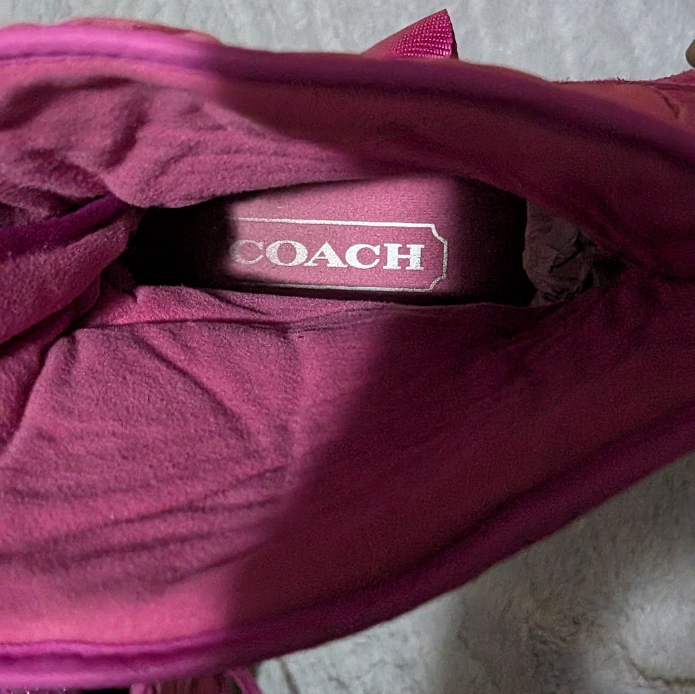Coach Women's Magenta Winter Boots Sandi Size 8 1/2 - Picture 12 of 13